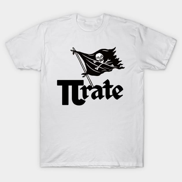 Pi rate Math Pi Pirate T-Shirt by Illustradise